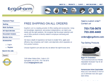 Tablet Screenshot of ergoform.com